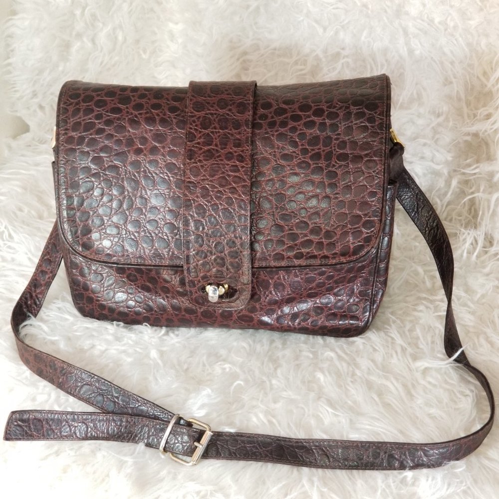 60's/70's Vintage ALLIGATOR SAKS FIFTH AVENUE PURSE MADE IN ITALY